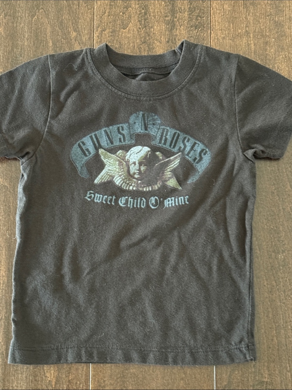 Guns N' Roses Gender Neutral Kids Black Short Sleeve Sweet Child of mine tee